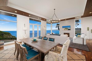 Living Room with Coastal View