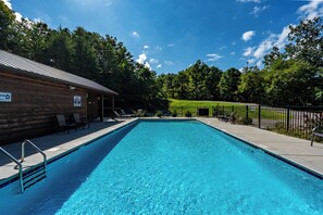 Come and enjoy our seasonal resort pool just a short walk from the cabin