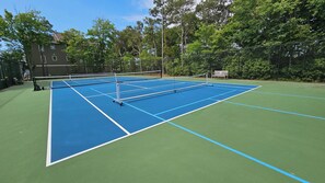 Check out the community pickleball court!