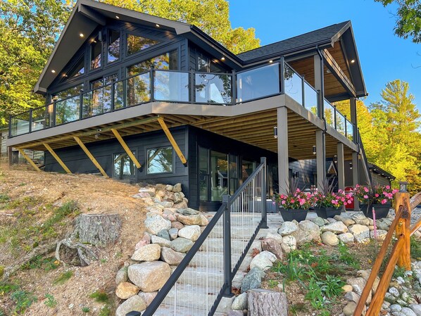 "Discover your private retreat in this stunning lakeside haven."

