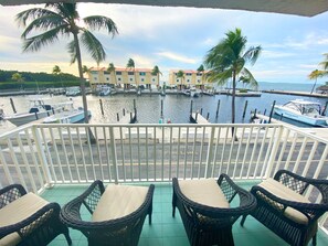 balcony off living room 
