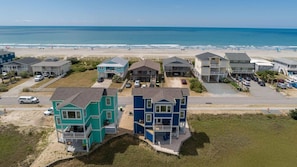 Sitting on the marsh with ocean views!  Spectacular!