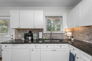 Fully stocked kitchen