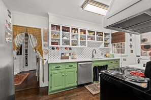Fully stocked kitchen 