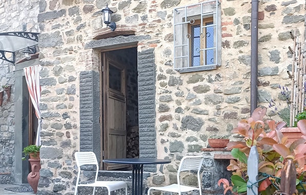 outside