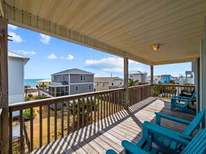 Large deck to sit and take in the ocean views.