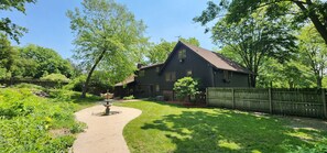 Spacious and fenced in back yard.