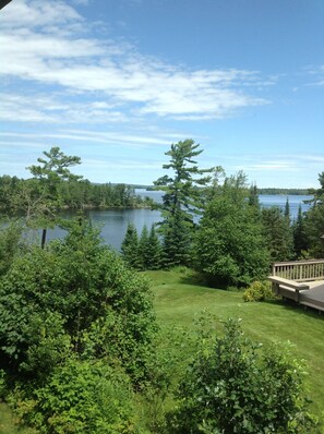 Garden Suite view of Rainy Lake. 