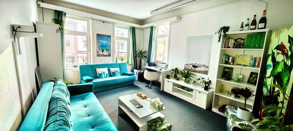 Tropical Wohnzimmer Panorama