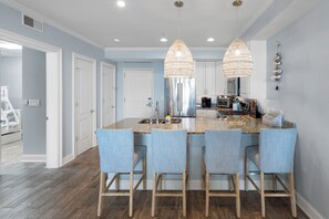 Kitchen with Bar seating
