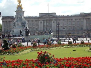 Buckingham Palace is a short walk from the apartment