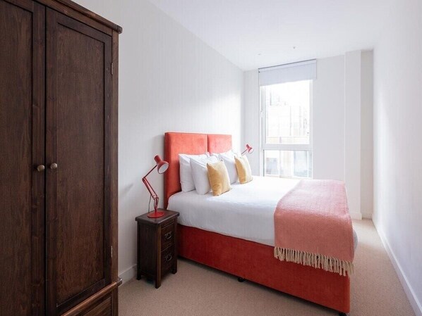 Spacious bedroom with hotel quality linen