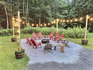 Gather by our fire pit for marshmallows, s'mores, and starry Vermont nights.