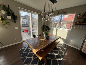 Large dining table