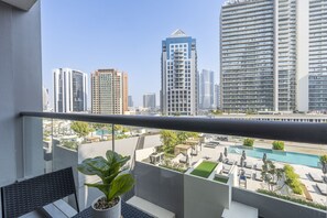 Blick vom Balkon