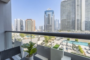 Blick vom Balkon