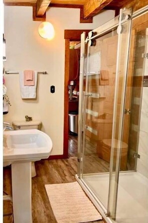 Bathroom with two person shower
Washer/ Dryer.