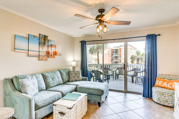 Galveston Vacation Rental | 1BR | 1BA | 473 Sq Ft | Step-Free Access