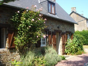 Front door of house