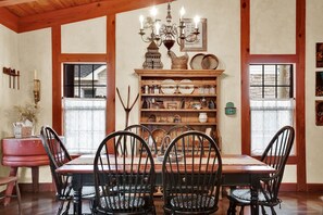 Welcome to our cute dining area, where every meal becomes a delightful experience.