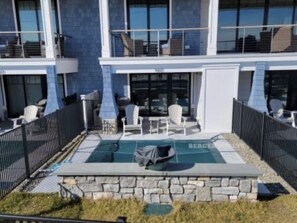 Private plunge pool and patio.