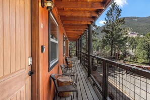 Enjoy the gorgeous views from the outside patio.