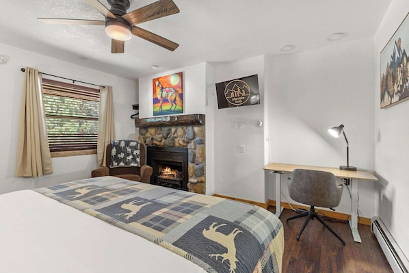 Relax in this hotel-style room with a King sized bed.