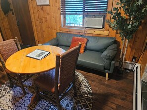 New sofa so you can relax and watch TV.
