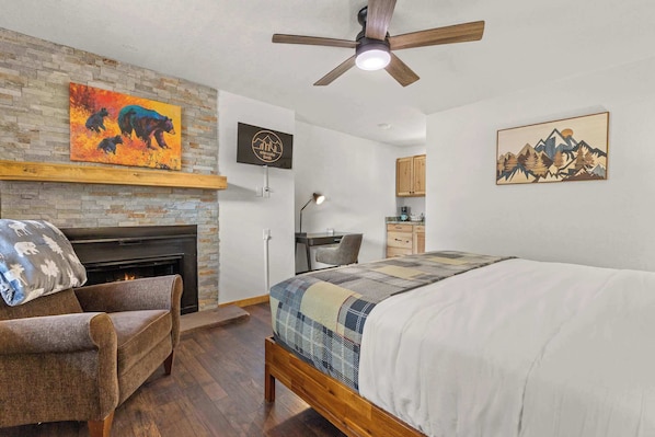Cabin 15 is a hotel style cabin with a King sized bed.