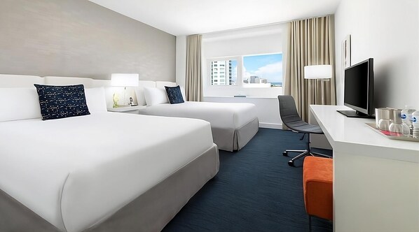 Comfy 2 Double size beds; perfect for your vacation!