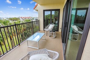 Private balcony off of Living Room