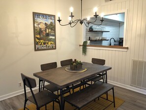 Tuck Away Place's inviting dining table