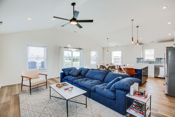 Wildwood Vacation Rental | 4BR | 3BA | 1,600 Sq Ft | Stairs to Access