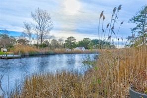 Beachgrass Bungalow overlooks a serene Tidal Pond, and is Dog Friendly!