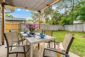 Outdoor patio furniture and games