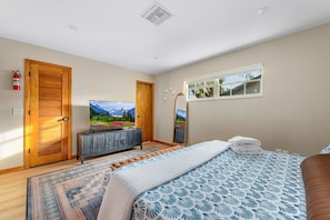 Master Suite bliss: TV included for your enjoyment.