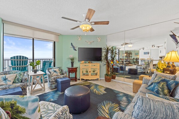 Gulf Front Living Area