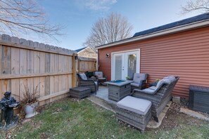 Patio | Gas Fire Pit | Fenced-In Yard