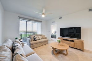Living Room | Single-Story, 3rd-Floor Condo | Elevator