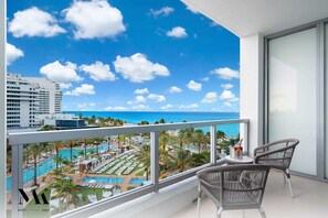 "Thank you MAK Properties! The location and condo unit were amazing! I love the mini bar in the room( for purchase only) great idea, very convenient! The view from the balcony is 🤩 beautiful. I’d also like to thank you for responding to my messages in good time as well. I can definitely see myself coming back in the future." -Dontay T.