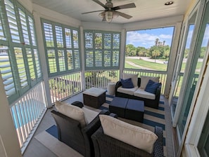 Backporch lounge area