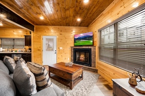 Gaslog fireplace