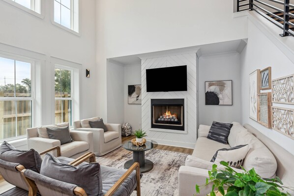 Beautiful living room with plenty of comfortable seating