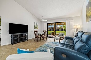 Living Room has Access to Back Patio