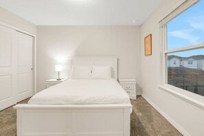 Spacious bedrooms for family comfort.