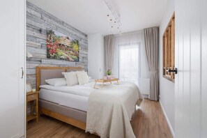 Bedroom with a comfortable double bed