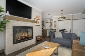 Living room - Great fire place and smart TV