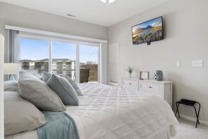 Master bedroom offers personal oasis where ultimate comfort and relaxation awaits.