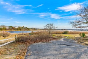 Small bay visible from front porch, about 400 feet away