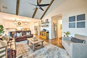 Open-Concept Living Room | Free WiFi